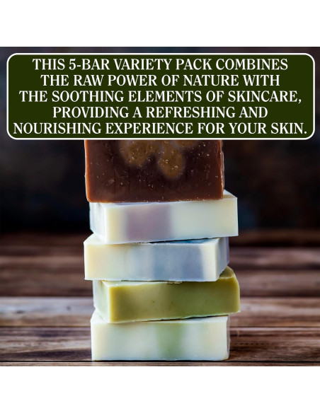 Jabón Natural CompassSoap 142g - Paquete Variado de 5 Aromas