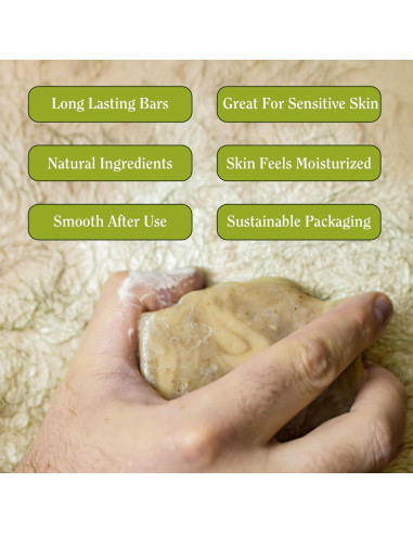 Jabón Natural CompassSoap 142g - Paquete Variado de 5 Aromas