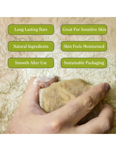 Jabón Natural CompassSoap 142g - Paquete Variado de 5 Aromas