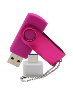 Memoria USB 512MB Chauuxee Rosa con Type C y OTG