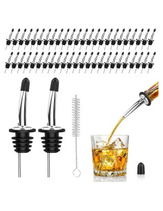 Paquete de 48 vertedores de acero inoxidable SINLUCESCE