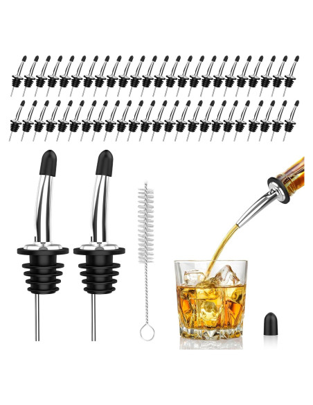 Paquete de 48 vertedores de acero inoxidable SINLUCESCE