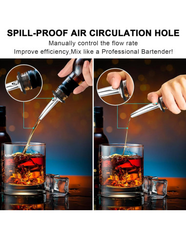 Paquete de 48 vertedores de acero inoxidable SINLUCESCE