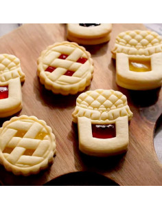 Juego de Cortadores de Galletas de Mermelada RUIYDZ 4 Piezas 2