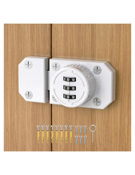 Cerradura de gabinete MeBantoo FY-Code Lock 002 blanca