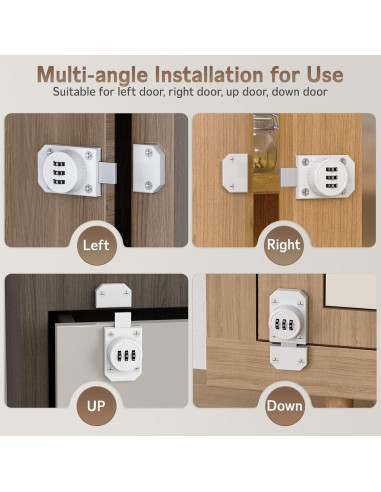 Cerradura de gabinete MeBantoo FY-Code Lock 002 blanca