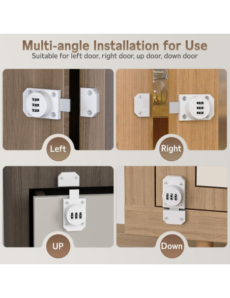 Cerradura de gabinete MeBantoo FY-Code Lock 002 blanca