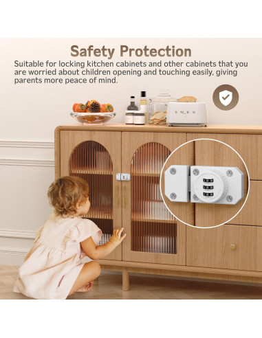 Cerradura de gabinete MeBantoo FY-Code Lock 002 blanca