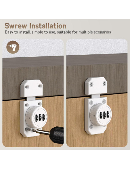 Cerradura de gabinete MeBantoo FY-Code Lock 002 blanca