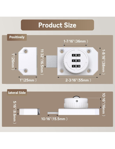Cerradura de gabinete MeBantoo FY-Code Lock 002 blanca