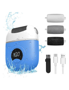 Lijadora de pies eléctrica FHNUVB, removedor de callos azul