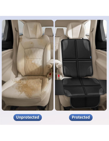 Protector de Asiento de Coche Psumuabrre Negro Universal