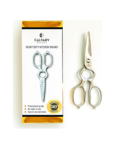 Tijeras de Cocina Calvary Brands - Acero Inoxidable, Multiusos, Apta para Lavavajillas
