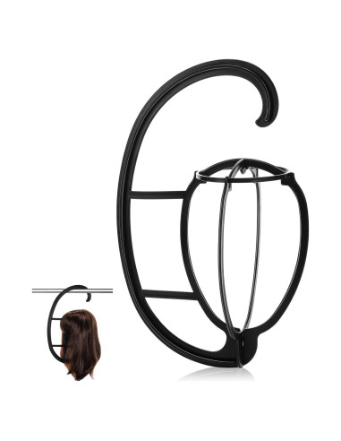 Soporte de Peluca Colgante Obeoby Plegable y Ligero