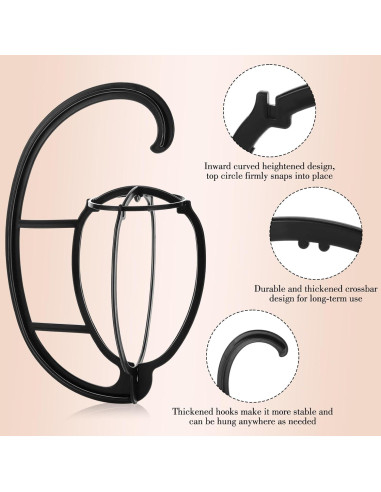 Soporte de Peluca Colgante Obeoby Plegable y Ligero