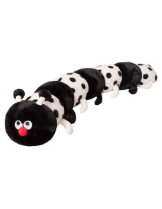 Almohada de Peluche Oruga Negra con Lunares ELAINREN 90 cm
