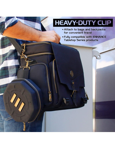 Bandeja y estuche para dados DND ENHANCE - Negro - 150 dados