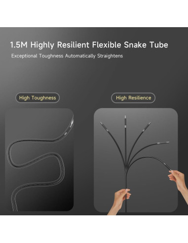 Borescopio Articulado Zealtron 5" HD 1080P con Luz 1.52m