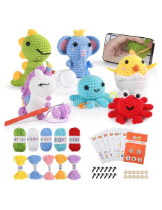 Kit de Crochet MINGOMINGO para Principiantes - 6 Animales