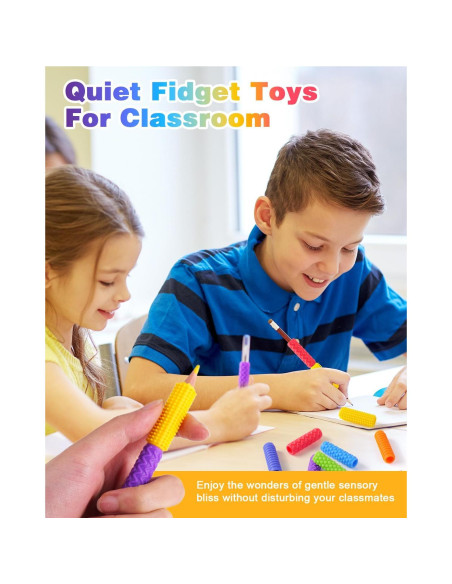 Agarraderas de Lápiz Sensoriales Antiestrés LESONG - Paquete de 24