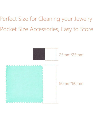 Paño de Limpieza de Joyería BEADNOVA Algodón 10 Piezas