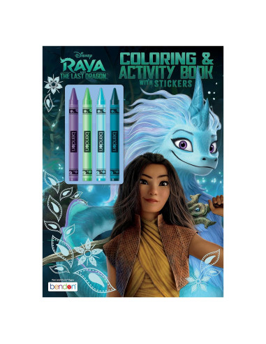 Libro para Colorear Disney Raya y El Último Dragón 48 Páginas