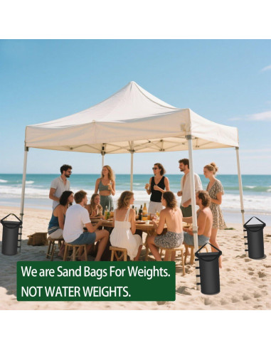 Juego de 4 Bolsas de Arena Inntop 112 lbs para Carpa Exterior