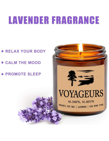 Vela Aromática de Soja Orgánica 8oz - Parque Nacional Voyageurs