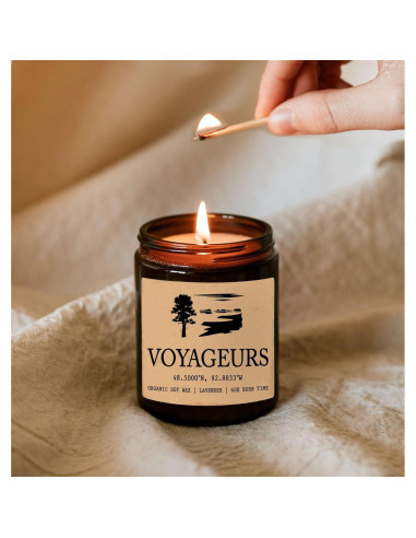 Vela Aromática de Soja Orgánica 8oz - Parque Nacional Voyageurs