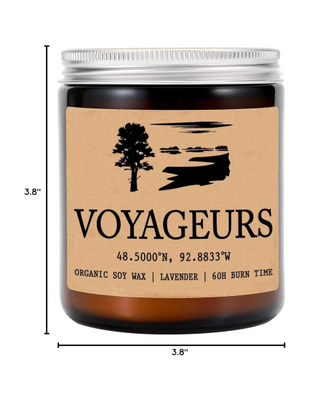 Vela Aromática de Soja Orgánica 8oz - Parque Nacional Voyageurs