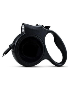 Correa Retráctil para Perros CHINA 500 cm Negro Ergonómica