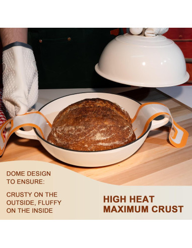 Olla Holandesa AHJ 6QT Hierro Fundido Enameled con Tapa