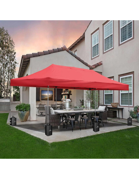 Juego de bolsas de peso para toldo Mrsenloi 10L Negro 39.9 kg