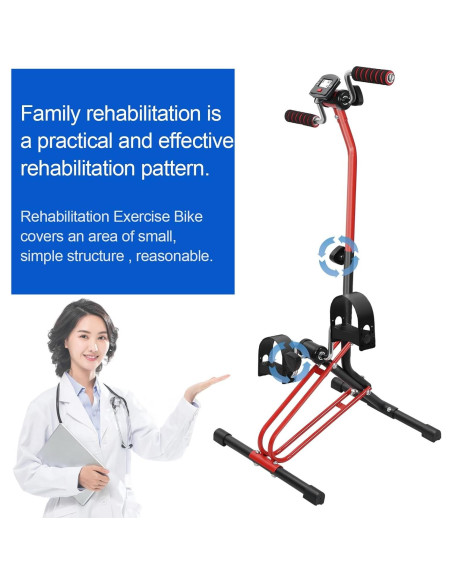 Bicicleta de Ejercicio Ajustable Worparsen para Rehabilitación