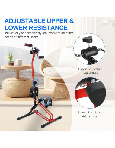 Bicicleta de Ejercicio Ajustable Worparsen para Rehabilitación