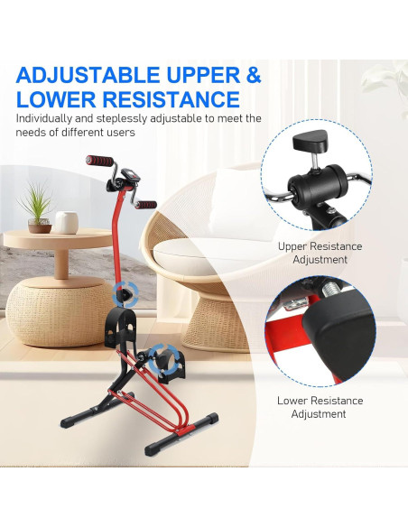 Bicicleta de Ejercicio Ajustable Worparsen para Rehabilitación