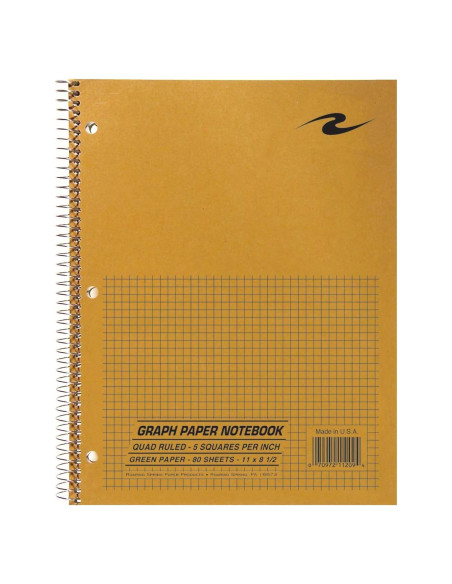 Cuaderno de Laboratorio Roaring Spring 80 Hojas Papel Verde