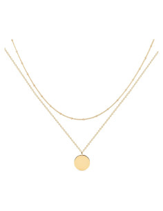 Collar Colgante en Capas MEVECCO Oro 18k Hecho a Mano