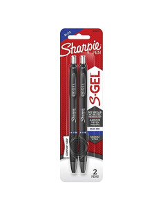Bolígrafo de Gel Retráctil Sharpie S-Gel Azul 0.7 mm 2 pz