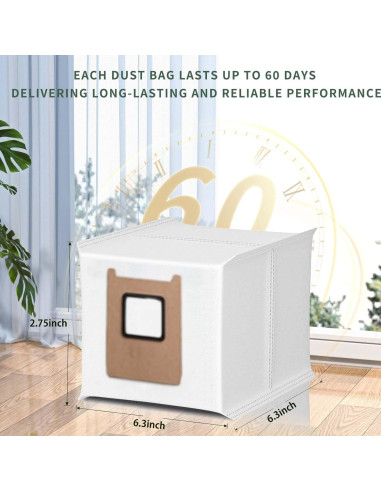 Bolsas de Reemplazo HUKWIMO para Eufy RoboVac E25 E28 - 2 Unidades 3L