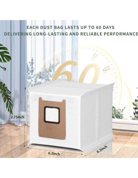 Bolsas de Reemplazo HUKWIMO para Eufy RoboVac E25 E28 - 2 Unidades 3L