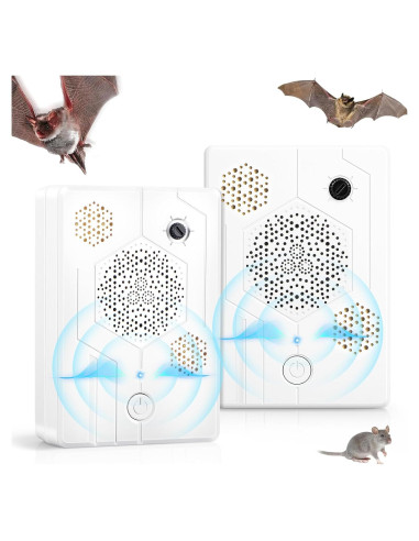 Paquete de 2 Repelentes Ultrasónicos de Murciélagos Lycxbfjia