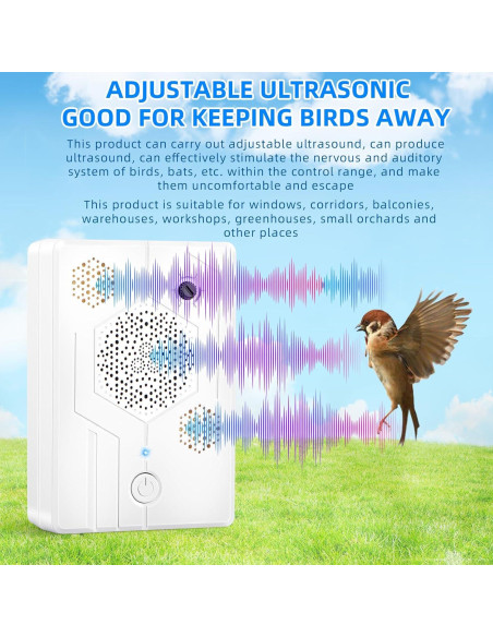 Paquete de 2 Repelentes Ultrasónicos de Murciélagos Lycxbfjia