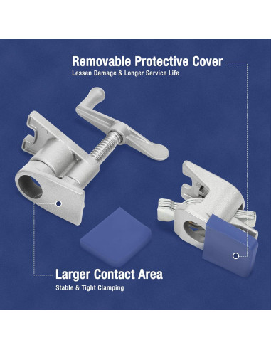 WORKPRO Juego de 2 Abrazaderas de Tubo 19 mm Ergonómicas