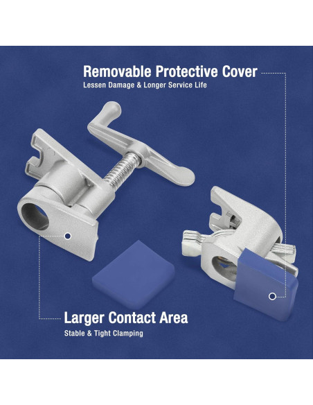 WORKPRO Juego de 2 Abrazaderas de Tubo 19 mm Ergonómicas