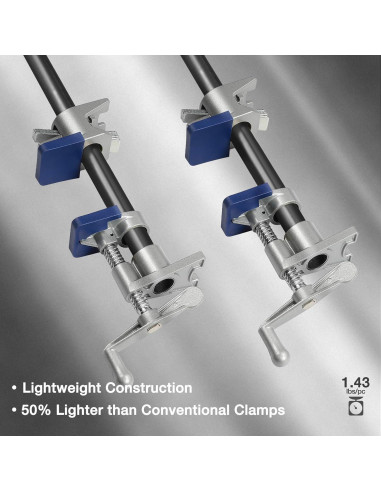 WORKPRO Juego de 2 Abrazaderas de Tubo 19 mm Ergonómicas