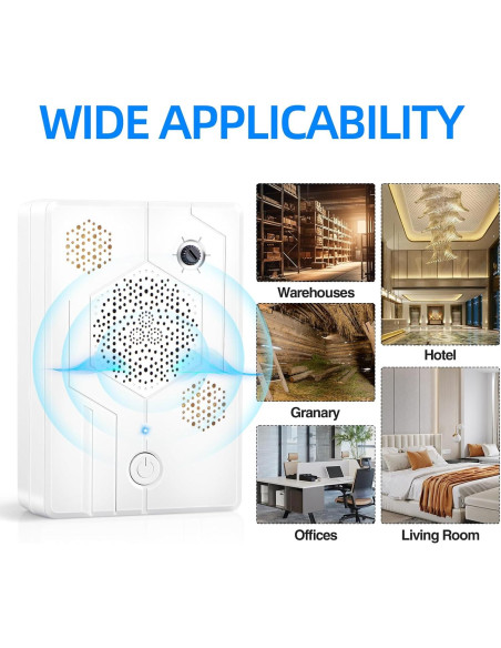 Paquete de 2 Repelentes Ultrasónicos de Murciélagos Lycxbfjia