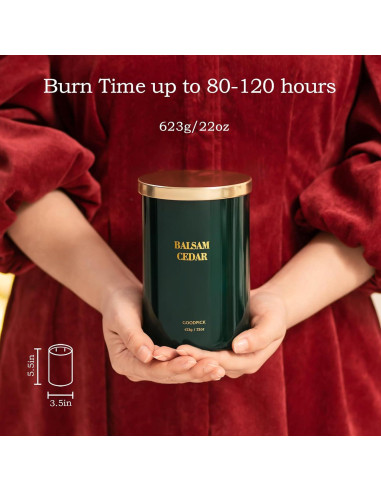Vela Aromatizada de Soja Goodpick 622 g Cedro Balsámico