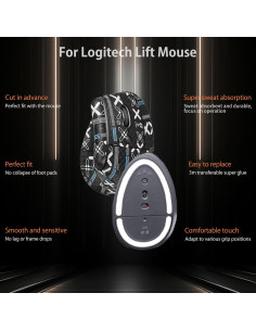 Cinta de agarre para mouse Logitech Lift - Kit autoadhesivo 2