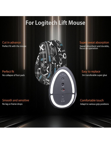Cinta de agarre para mouse Logitech Lift - Kit autoadhesivo